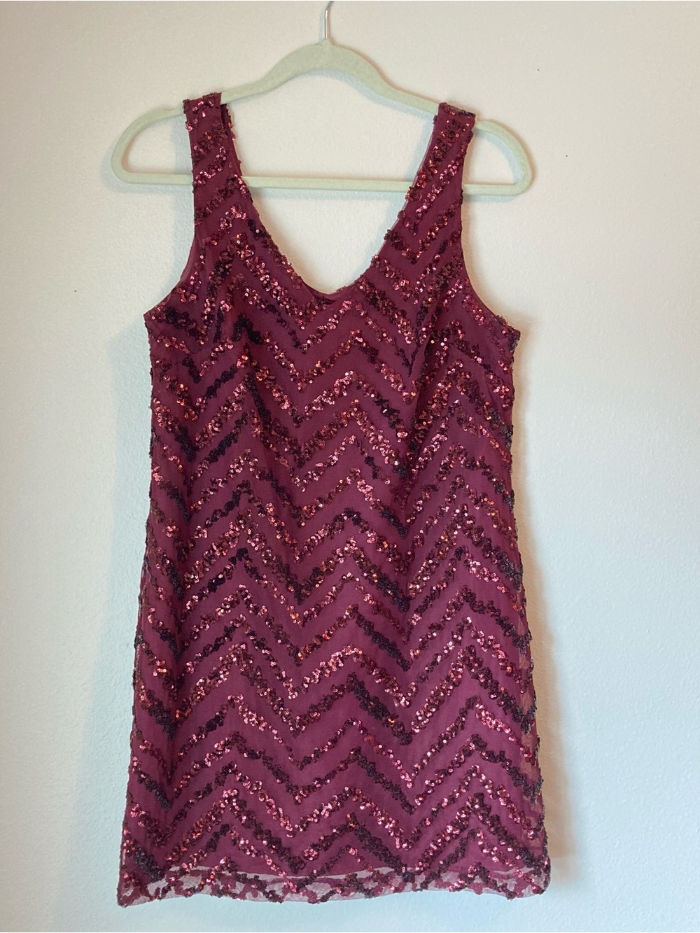 BB Dakota Sequin Sleeveless Shift Mini Dress Party